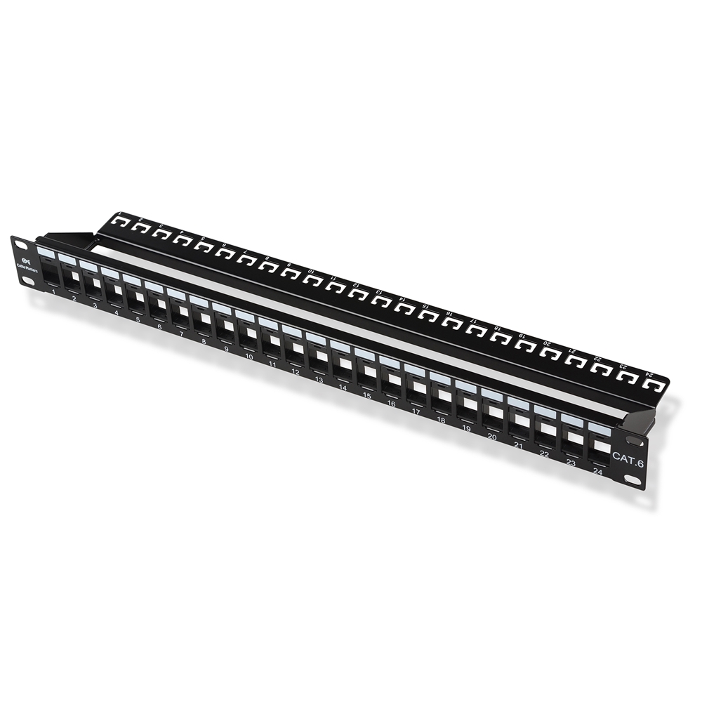 Cable Matters Rackmount or Wall Mount 1U 24 Port Keystone Patch Panel